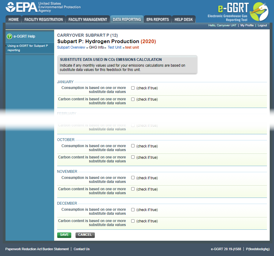 Image showing the Emissions Summary page